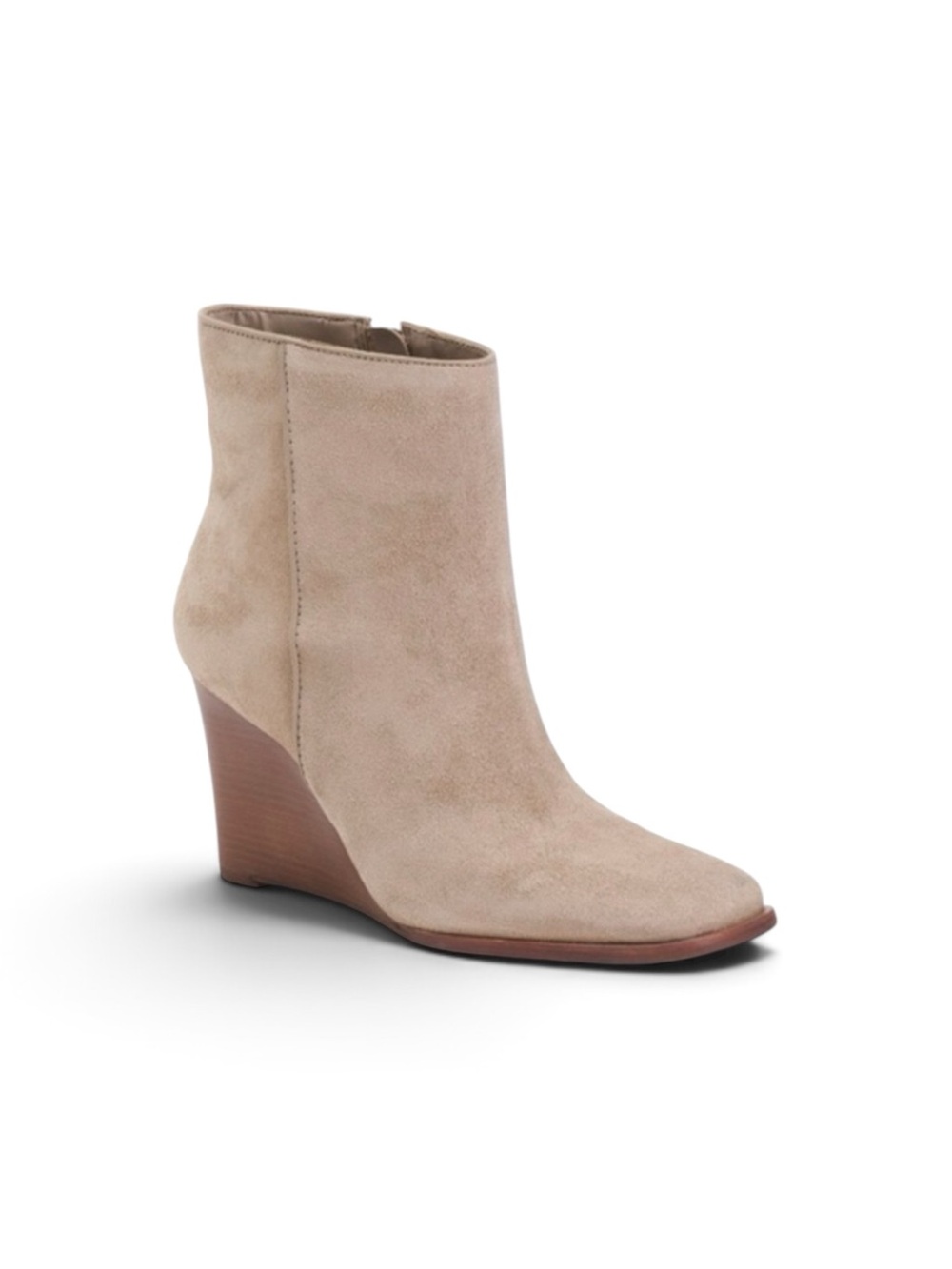 NEW Dolce Vita Womens Susann Square Toe Wedge Boots Sz 8